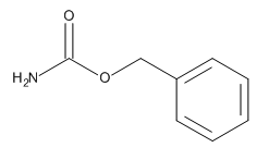 Structural formula of benzyl carbamate