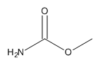 氨基甲酸甲酯的分子结构式