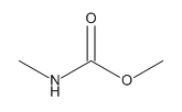 甲基氨基甲酸甲酯的分子结构式